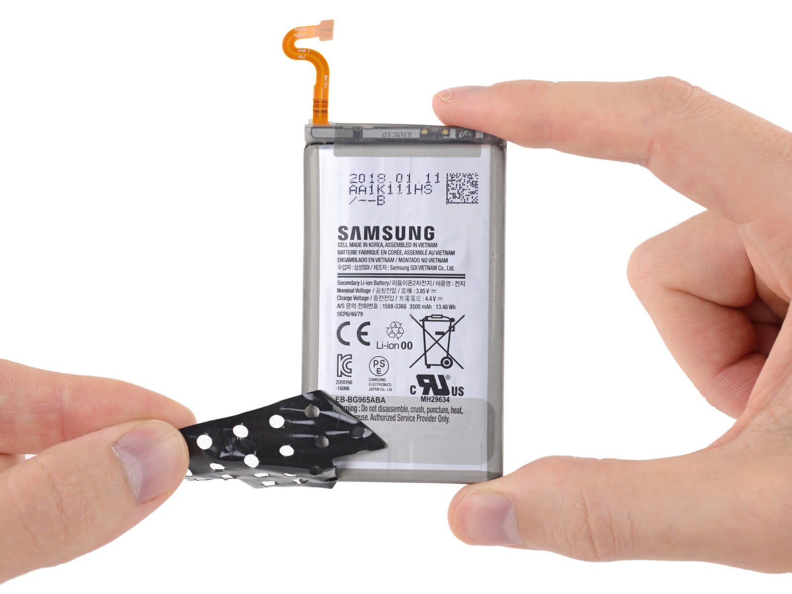 samsung s9 baterijos keitimas