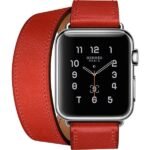 Odinė Apple iWatch apyrankė raudona