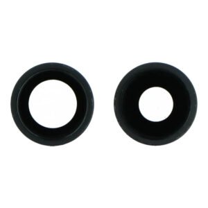 Galinės kameros stikliukas su rėmu skirtas Apple iPhone 11 - Juodas