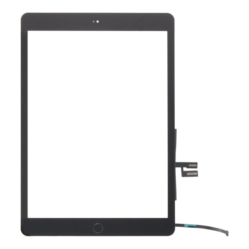 Lietimui jautrus stikliukas skirtas iPad 10.2 2019 7th, iPad 10.2 2020 8th - su HOME - Juodas - OEM