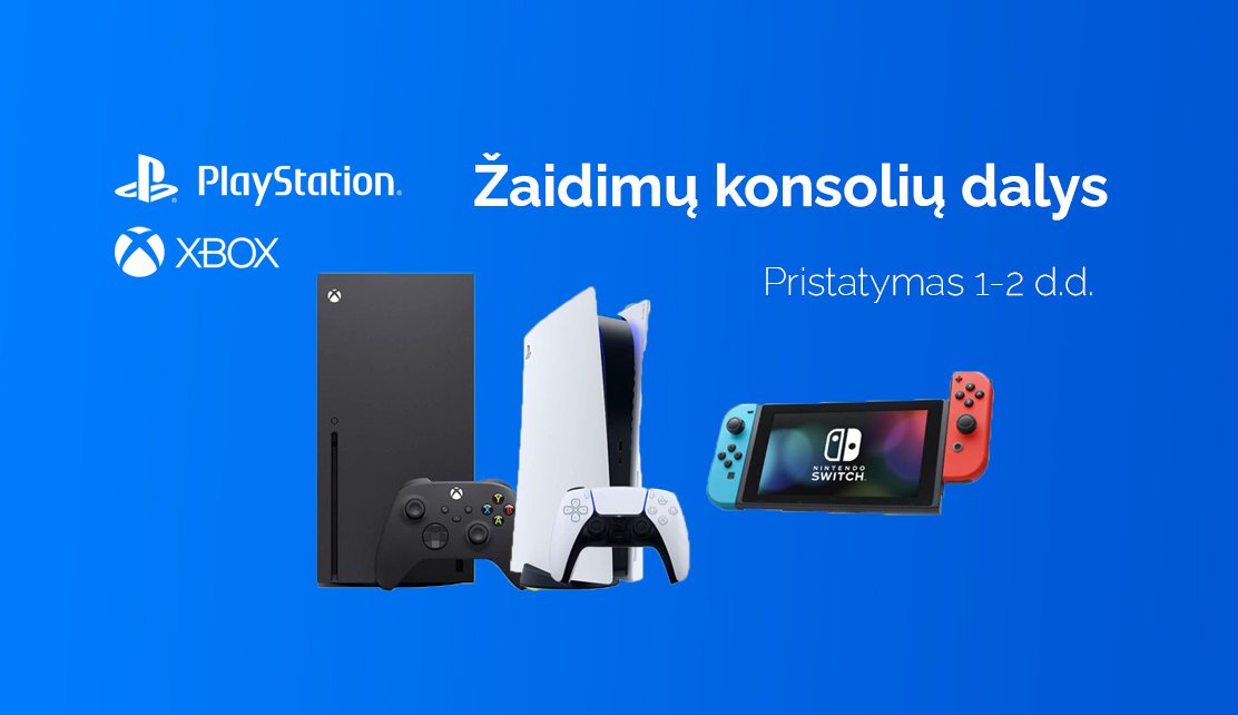 Žaidimų konsolių remonto detalės