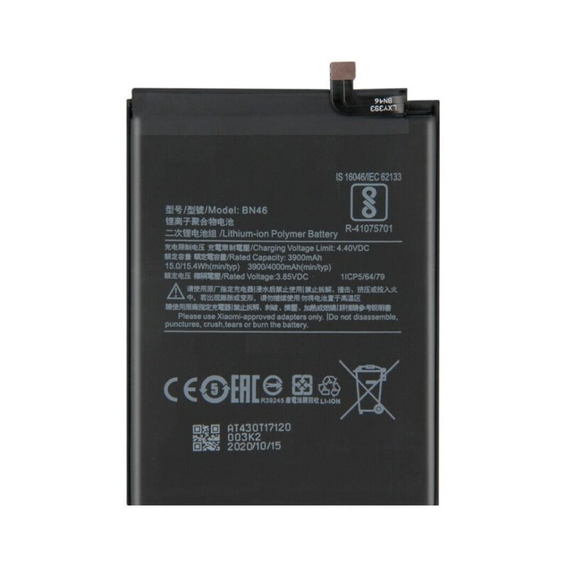 Baterija skirta Xiaomi Redmi Note 8T - BN46 - OEM