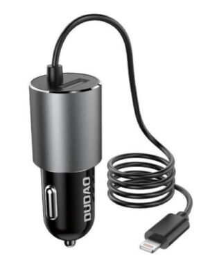 Įkroviklis automobilinis Dudao (R5Pro) + lightning (1xUSB; 5V 3.4A)