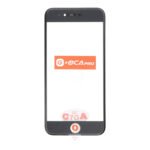 Ekrano stikliukas skirtas iPhone 7 (Stiklas + OCA + Rėmas) - Juodas