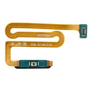 Įjungimo mygtuko ir piršto anpažinimo sensoriaus lanksčioji jungtis skirta Samsung Galaxy A12, M12 Juoda - HQ