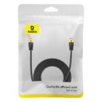 Baseus Network Cable High Speed (CAT7) of RJ45 (thin cable) 10 Gbps, 3m, Black (B00133208111-04)