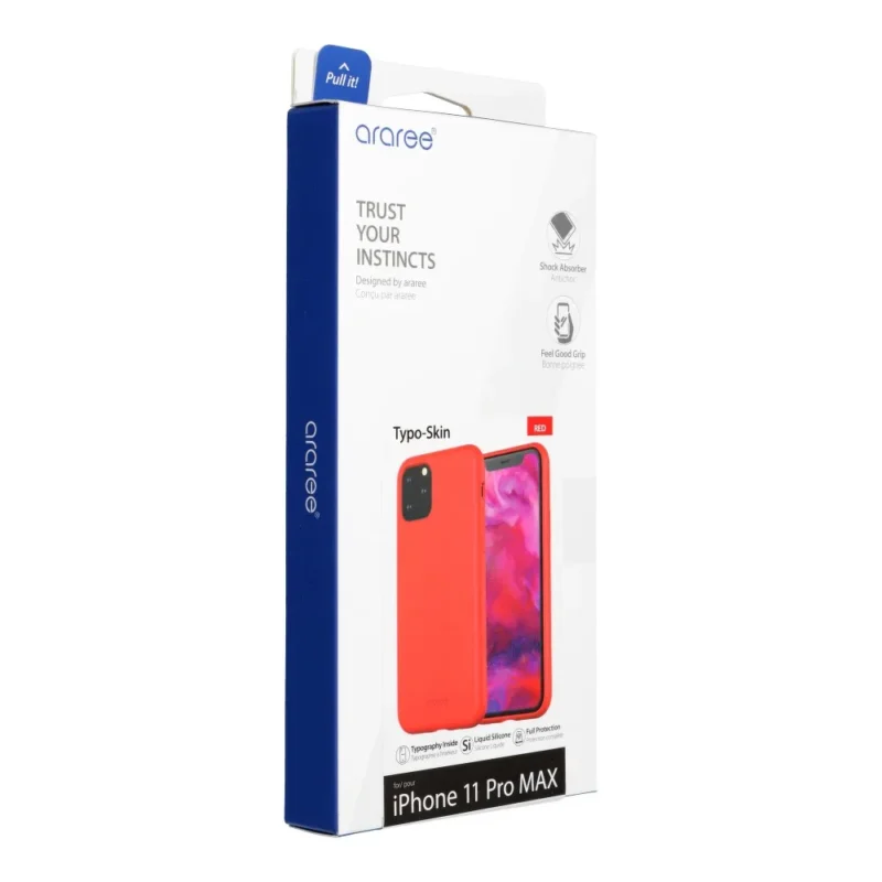 Dėklas ARAREE Typoskin Case skirtas iPhone11 Pro Max - Red