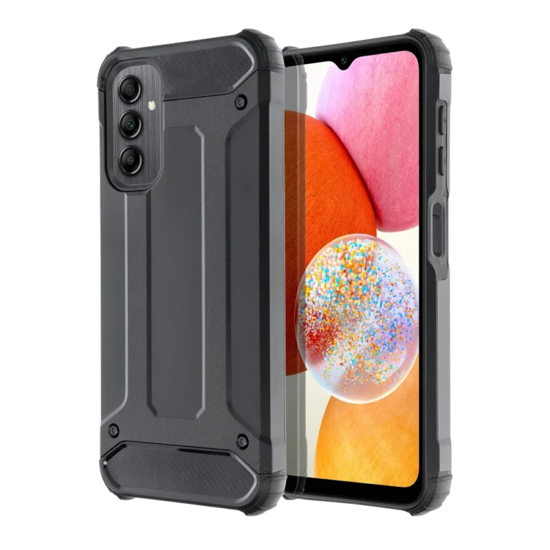 Dėklas ARMOR Case skirtas Samsung Galaxy A14 5G, A14 4G – Juodas