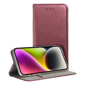 Dėklas Magneto Book Case skirtas Xiaomi Redmi 9A – Burgundy