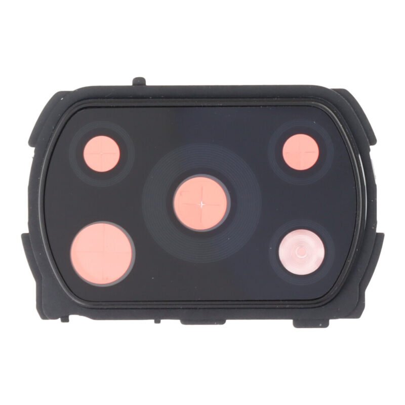 Kameros stikliukas su rėmu skirtas Xiaomi Poco X3 – Juodas