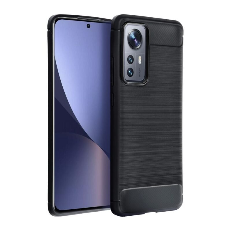Dėklas Carbon Case skirtas Xiaomi Redmi Note 11 11S – Juodas