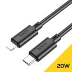 USB kabelis HOCO Type C to Lightning PD 2,4A 20W X88 – Juodas – 1m