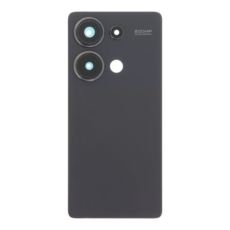Galinis dangtelis su kaneros stikliuku skirtas Xiaomi Redmi Note 13 Pro 4G - Midnight Black - OEM