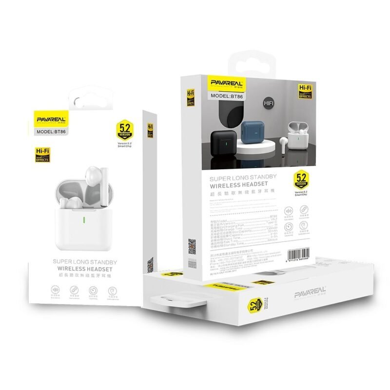 Belaidės ausinės PAVAREAL True Wireless Earphones PA-BT86 - Mėlynos