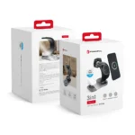 Belaidis įkroviklis Forcell F-Energy fast wireless charger 3in1 Qi 15W – Juodas