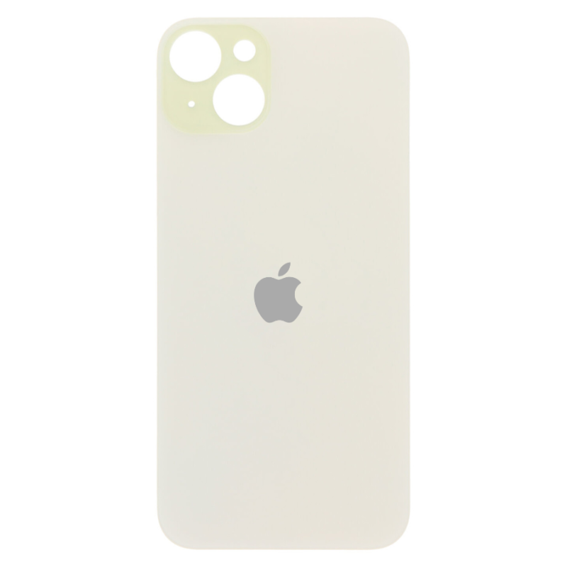 Galinis dangtelis skirtas iPhone 15 Plus - Large Camera Hole versija - Yellow - OEM
