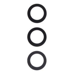 Kameros stikliukas skirtas Samsung Galaxy S23, S23 Plus - 3vnt - Juodas - OEM