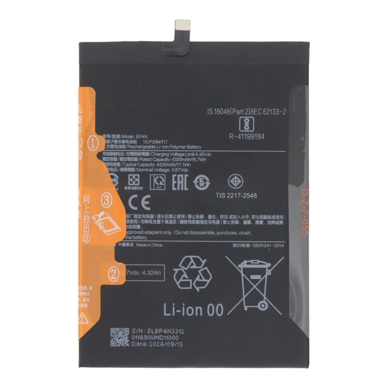 Baterija BP4N skirtas Xiaomi Pad 6 - 4320mAh - Service Pack
