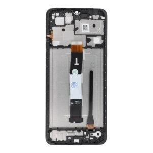 Ekranas su rėmu skirtas Xiaomi Redmi 12C - Juodas - OEM