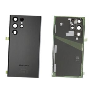 Galinis dangtelis su kameros stikliuku skirtas Samsung Galaxy S22 Ultra 5G - Phantom Black - OEM