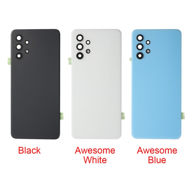 Galinis dangtelis su kameros stikliuku skirtas Samsung Galaxy A32 4G - Juodas - OEM