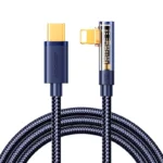 USB laidas kampinis Joyroom Gaming Cable S-CL020A6 Lightning (angled) USB-C (straight) 20W - 1.2m - Mėlynas