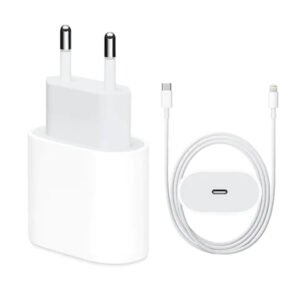 Sieninis įkroviklis 20W USB-C (Type-C) skirtas Apple iPhone, iPad su 1M laidu