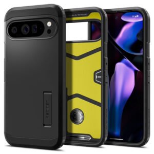 Dėklas Spigen Tough Armor skirtas Google Pixel 9 Pro XL - Juodas
