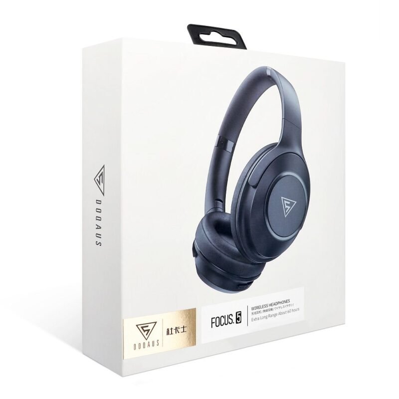Ausinės DOQAUS wireless bluetooth headphones FOCUS 5 - Juodos