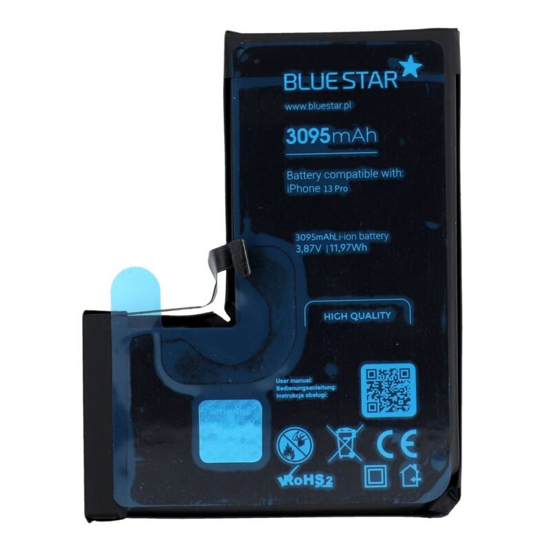 Baterija skirta iPhone 13 Pro - 3095mAh - BLUE STAR - Premium