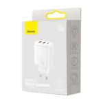 Įkroviklis Baseus CCXJ-E02 Compact Fast Charger 2x USB USB Type C 30W 3A PD Quick Charge
