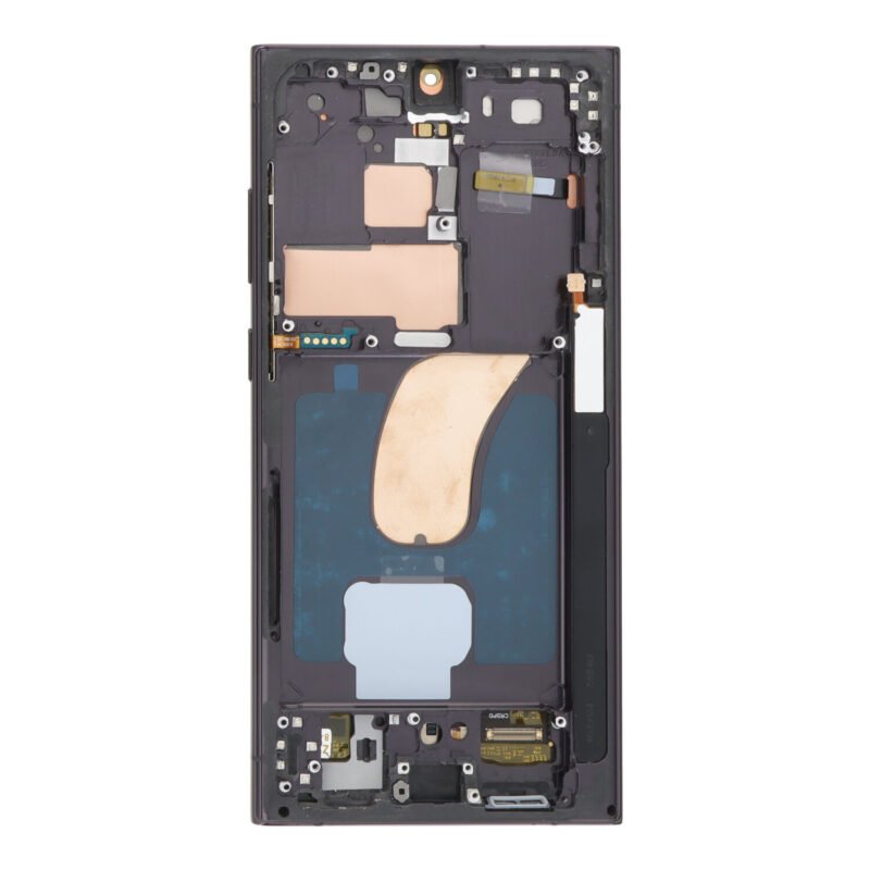 Ekranas su rėmu skirtas Samsung Galaxy S23 Ultra S918 - Juodas - OLED