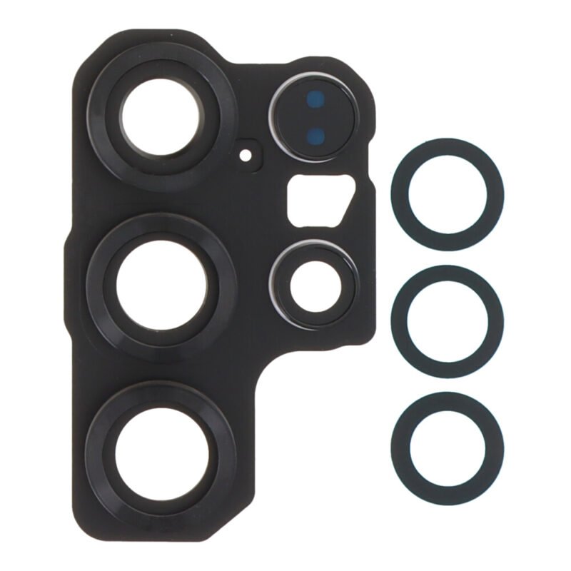 Kameros stikliukas su rėmu skirtas Samsung Galaxy S25 Ultra - Juodas - OEM