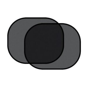 Automobilinis skydelis nuo saulės su siurbtukais galiniams langams - Juodas