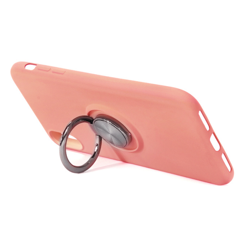 Dėklas Silicone Ring skirtas iPhone 12 Pro Max - Rožinis