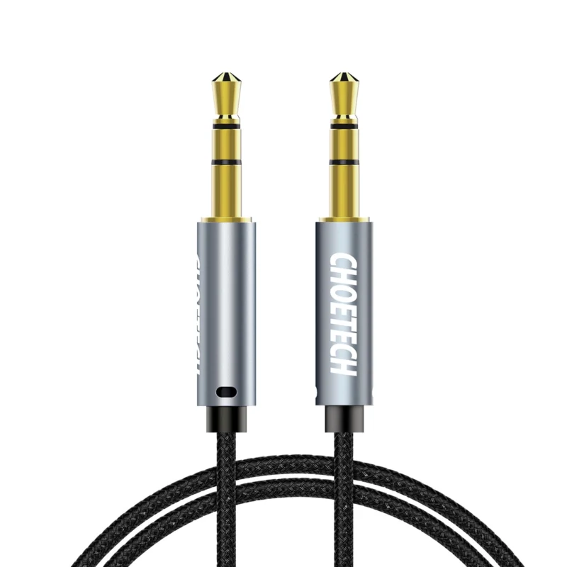 Audio kabelis Choetech AUX002 Mini Jack 3.5mm (male) Mini Jack 3.5mm (male) 1.2m Juodas