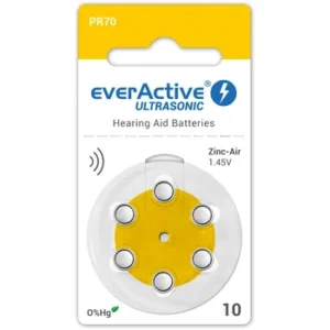 Baterija everActive ULTRASONIC 10 klausos aparatui x 6 vnt
