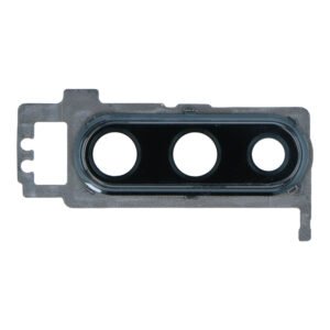 Galinės kameros stikliukas su rėmu skirtas Huawei P30 – Juodas – OEM