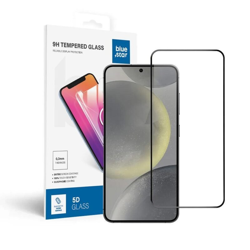 Apsauginis stikliukas skirtas Samsung Galaxy S24 - 9D Tempered Glass (Kopija)