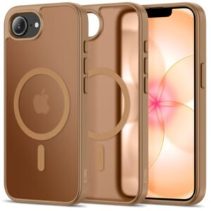 Dėklas Tech-protect Basicmag Magsafe skirtas iPhone 16e 17e - Matte Brown